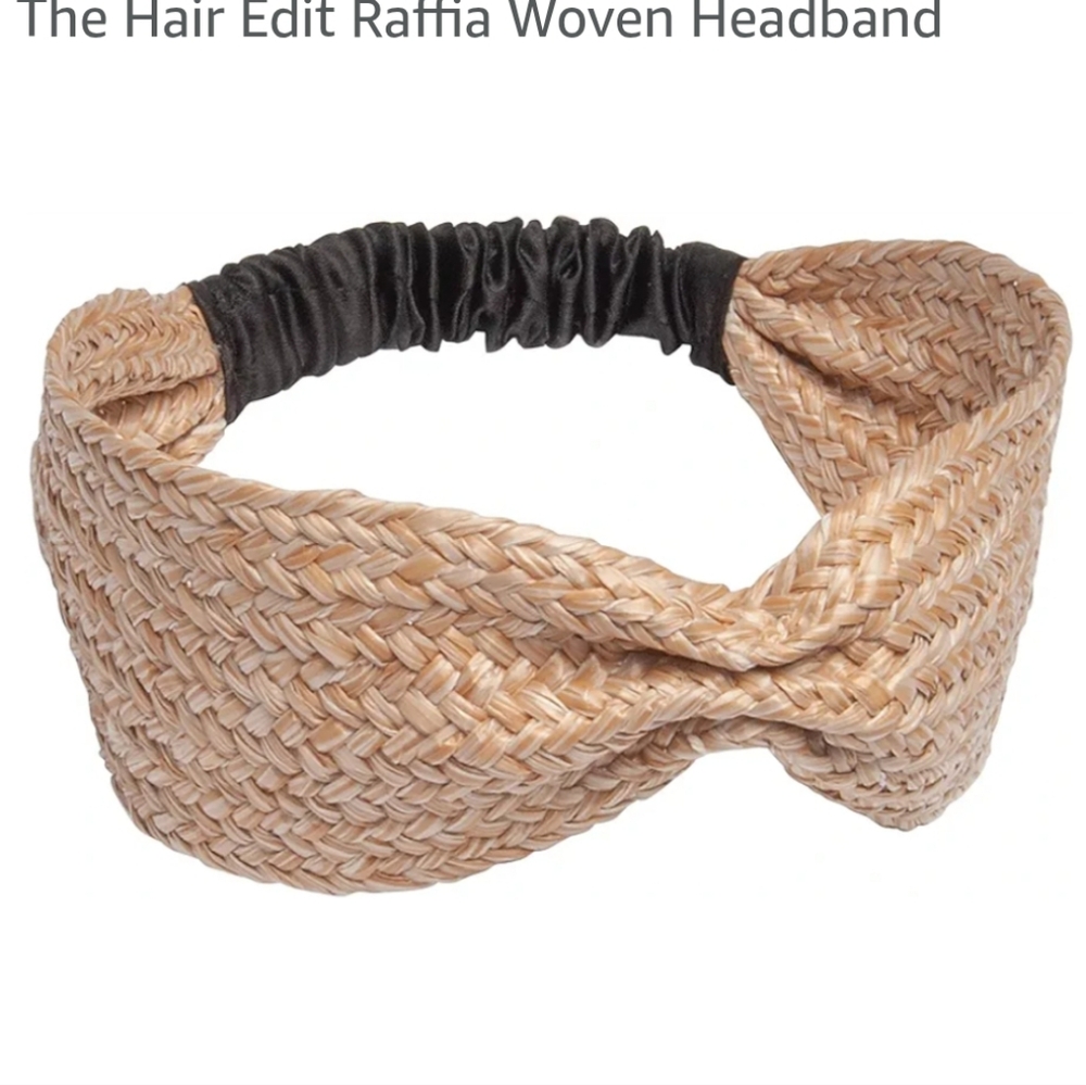 The Hair Edit Raffia Woven Headband Excellent Preloved Condition